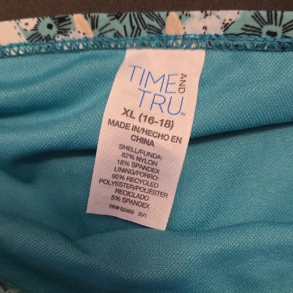 (J35) Womans XL Swim Bottoms Time And Tru - Picture 4 of 4